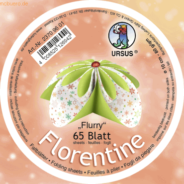 Bild von Ursus, Bastelpapier, Faltblätter Florentine Flurry 10cm (80 g/m², 1 x)