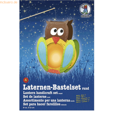 Bild von URSUS Bastelnaturmaterial URSUS Laternen-Bastelset 4 Eule 1