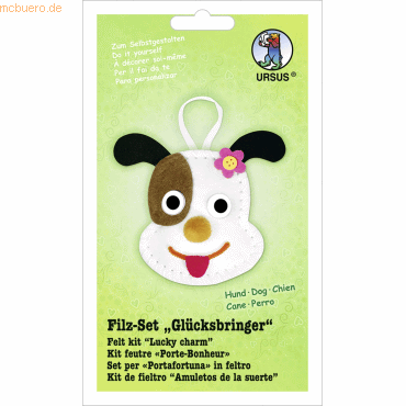 Bild von Ursus - Ludwig Bähr Bastelfilz Filz-Set Glücksbringer Hund.