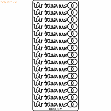 Bild von 5 x Ludwig Bähr Kreativsticker 10x23cm Motiv 118 VE=1 Stück silber