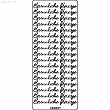 Bild von 5 x Ludwig Bähr Kreativsticker 10x23cm Motiv 127 VE=1 Stück silber