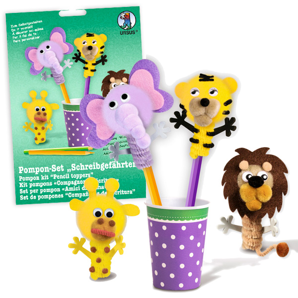 Bild von Stiftefiguren Bastelset "Wildtiere"