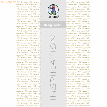 Bild von Ursus - Ludwig Bähr Bastelkartonpapier Designkarton 'Gold' 200g/qm A4 VE=25 Blatt Motiv 3