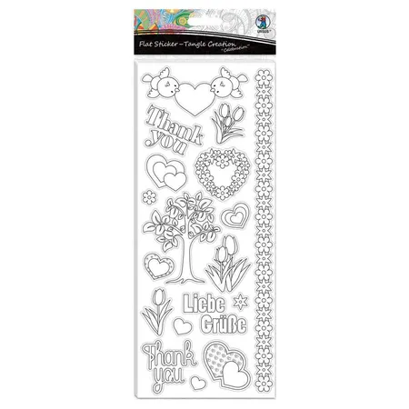 Bild von Ursus 59710001 - Flat Sticker, Tangle Creation Festlichkeiten, 4 Blatt, sortiert in verschiedenen Motiven