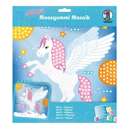Bild von Ursus - Ludwig Bähr Bastelfilz Moosgummi Mosaik Glitter Pegasus.