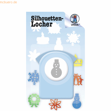 Bild von Ursus - Ludwig Bähr Motivstanzer Silhouetten-Locher klein Schneemann.