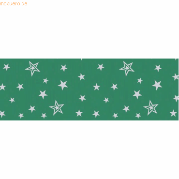 Bild von 10 x Ludwig Bähr Transparentpapier 115g/qm 50x61cm Silver Stars grün