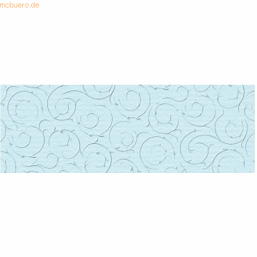 Bild von Ursus - Ludwig Bähr Bastelkartonpapier Prägekarton Elegance 220g/qm 23x32cm VE=5 Blatt Barock hellblau