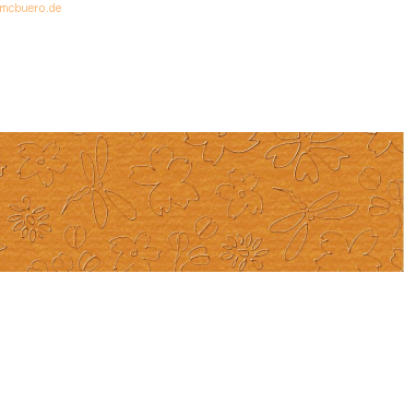 Bild von Ursus, Bastelpapier, Prägekarton Elegance 220g/qm 23x32cm VE=5 Blatt Idylle orange (220 g/m², 5 x)