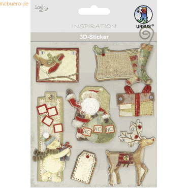 Bild von 5 x Ludwig Bähr 3D-Sticker Motiv 128