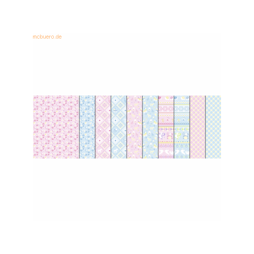 Bild von Ludwig Bähr Transparentpapier Rolle 115g/qm Baby rosa und blau