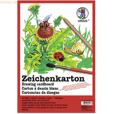 Bild von Ursus, Bastelpapier, Zeichenkarton 200g/qm A3 VE=10 Bogen (200 g/m², 1 x)