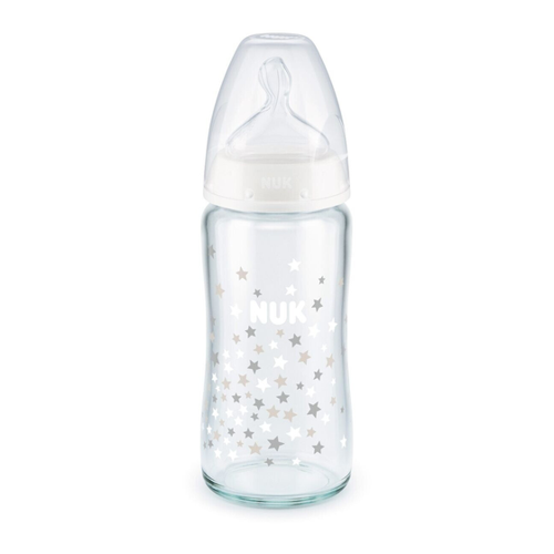 Bild von NUK First Choice+ Glas-Babyflasche 240ml – Ideale Begleiterin für die frühen Monate