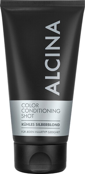 Bild von ALCINA Haarspülung ALCINA Color Conditioning Shot in Farbe silber 150 ml, Packung, Pflegt glanzloses Haar und lässt verblassende Farben strahlen.