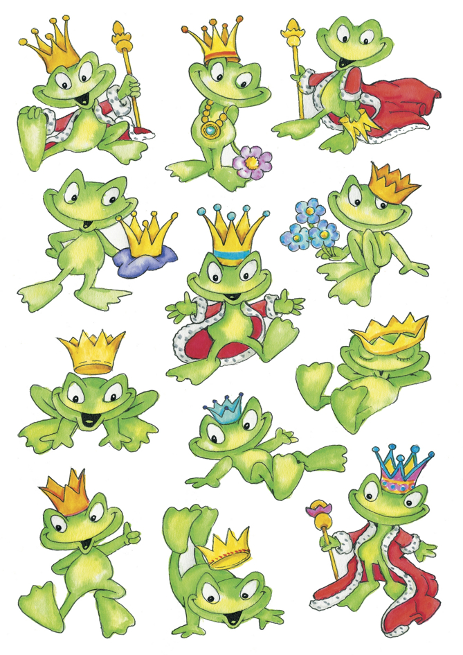 Bild von 10 x HERMA Schmucketikett Decor Froschkönig VE=36 Stück