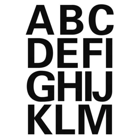 Bild von HERMA Aufkleber HERMA Buchstaben-Sticker A-Z, Folie schwarz, 25 mm hoch 4167