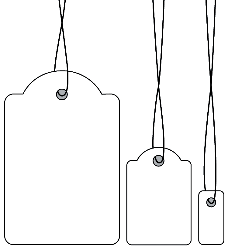 Bild von HERMA Strung marking tags - Namensetiketten - weiß - 25 x 38 mm - 1000 Etikett(en) (6925)