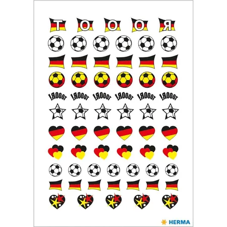 Bild von Nageltattoo German Hearts Herma 15166 4008705151665