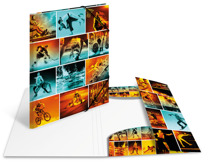 Bild von Herma, Mappe, Eckspannermappe "Artline", PP, DIN A3, Sports (A4, 1 x)