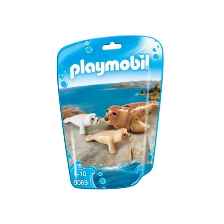 Bild von PLAYMOBIL Family Fun 9069 Robbe mit Babys, Ab 4 Jahren