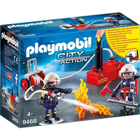 Bild von Playmobil® PLAYMOBIL® 9468 Feuerwehrmänner mit Löschpump Spielbausteine