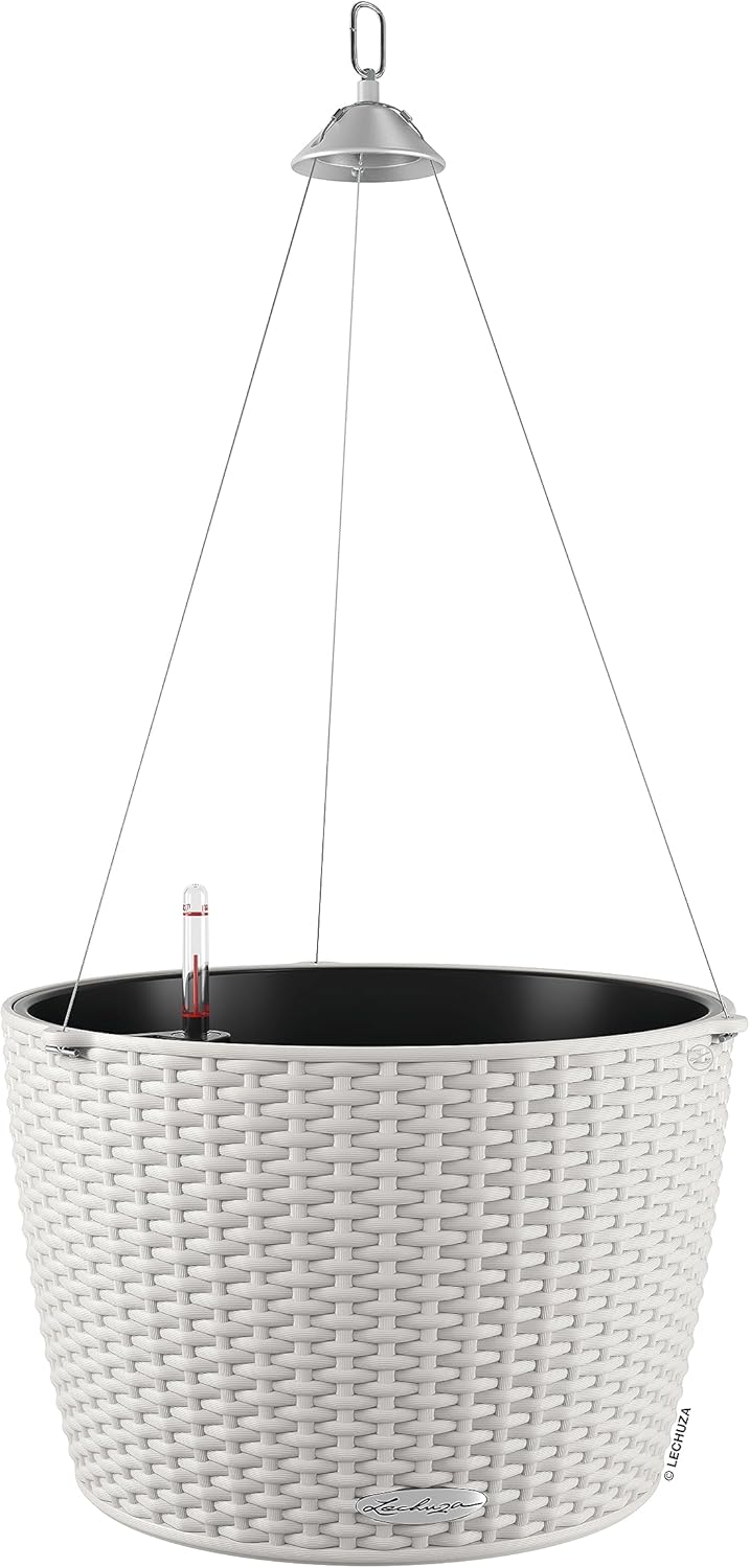 Bild von Lechuza® Blumentopf Lechuza Blumenampel Nido 28 Cottage weiß wasserspeicher (1 St)