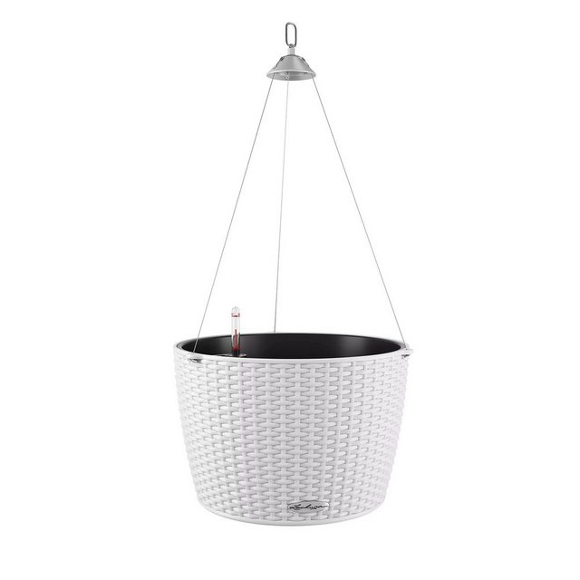 Bild von Lechuza Hängeampel Nindo Cottage 35 Weiß Ø 35 cm integr. Erdbewässerungssystem