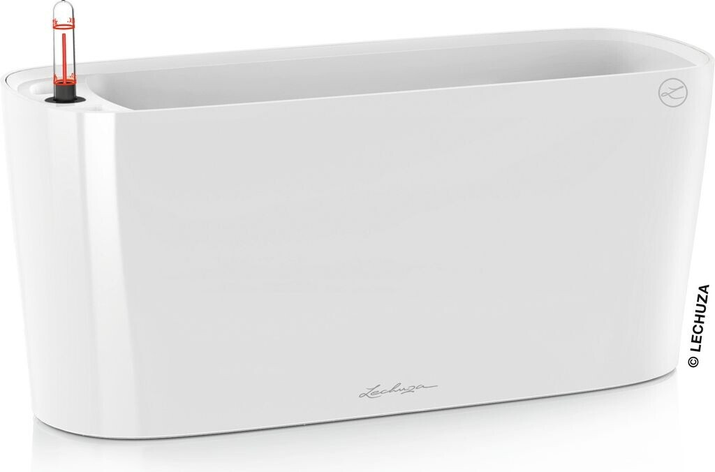 Bild von Lechuza Pflanzgefäß Delta 20 Taupe hochglanz 40 cm x 15 cm