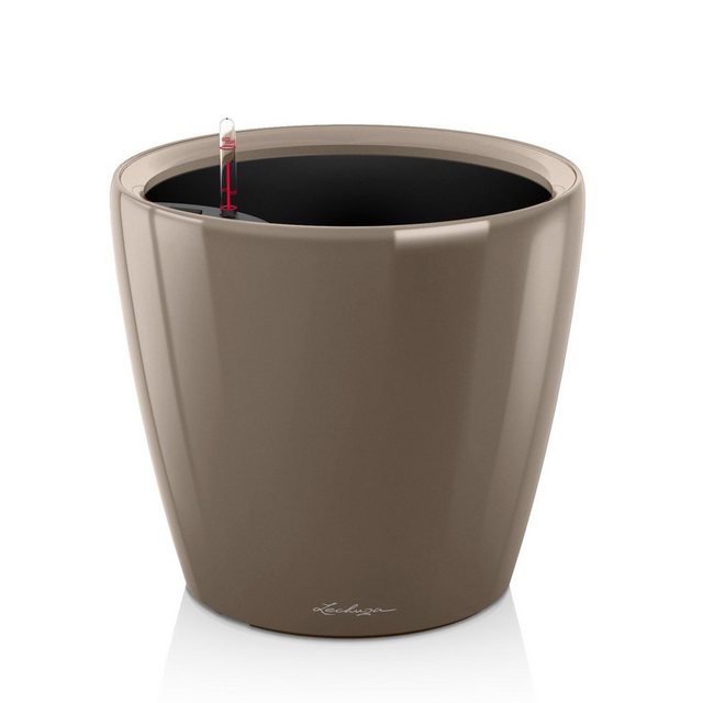 Bild von Lechuza Pflanzgefäß Classico Premium LS Ø 22 cm x 21 cm Taupe hochglanz