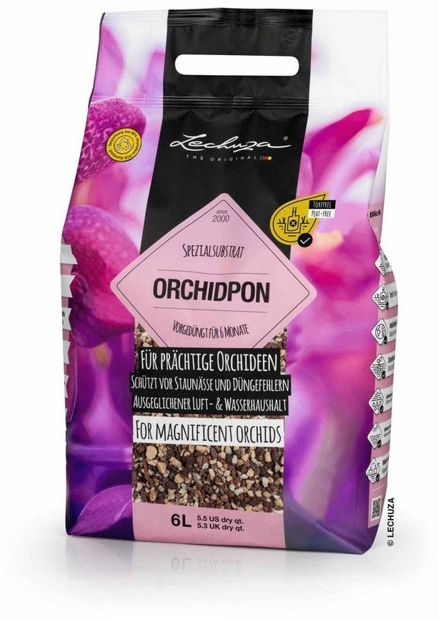 Bild von Lechuza® Pflanzgranulat Orchidpon 6 L Spezialsubstrat für Orchideen 6 Liter Universalerde, (1-St)