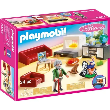 Bild von Playmobil® Dollhouse 70207 Gemütliches Wohnzimmer Spielfiguren-Set
