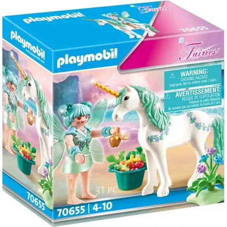 Bild von PLAYMOBIL Fairies 70655 Einhorn mit Fütter-Fee, Ab 4 Jahren