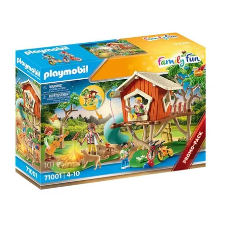 Bild von PLAYMOBIL Family Fun 71001 Abenteuer-Baumhaus mit Rutsche, LED-Lagerfeuer, Spielzeug für Kinder ab 4 Jahren