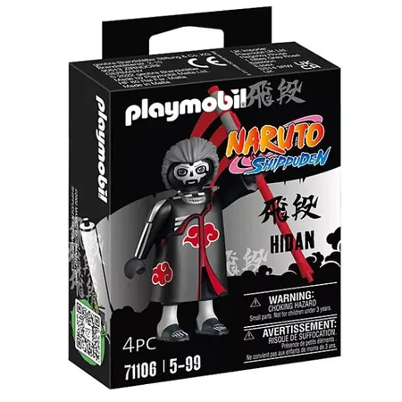 Bild von PLAYMOBIL Naruto Shippuden 71106 Hidan mit schwarzem Akatsuki Mantel sowie Sense, kreativer Spielspaß für Animefans mit tollen Details und authentischen Extras, 4-teilig, ab 5 Jahren