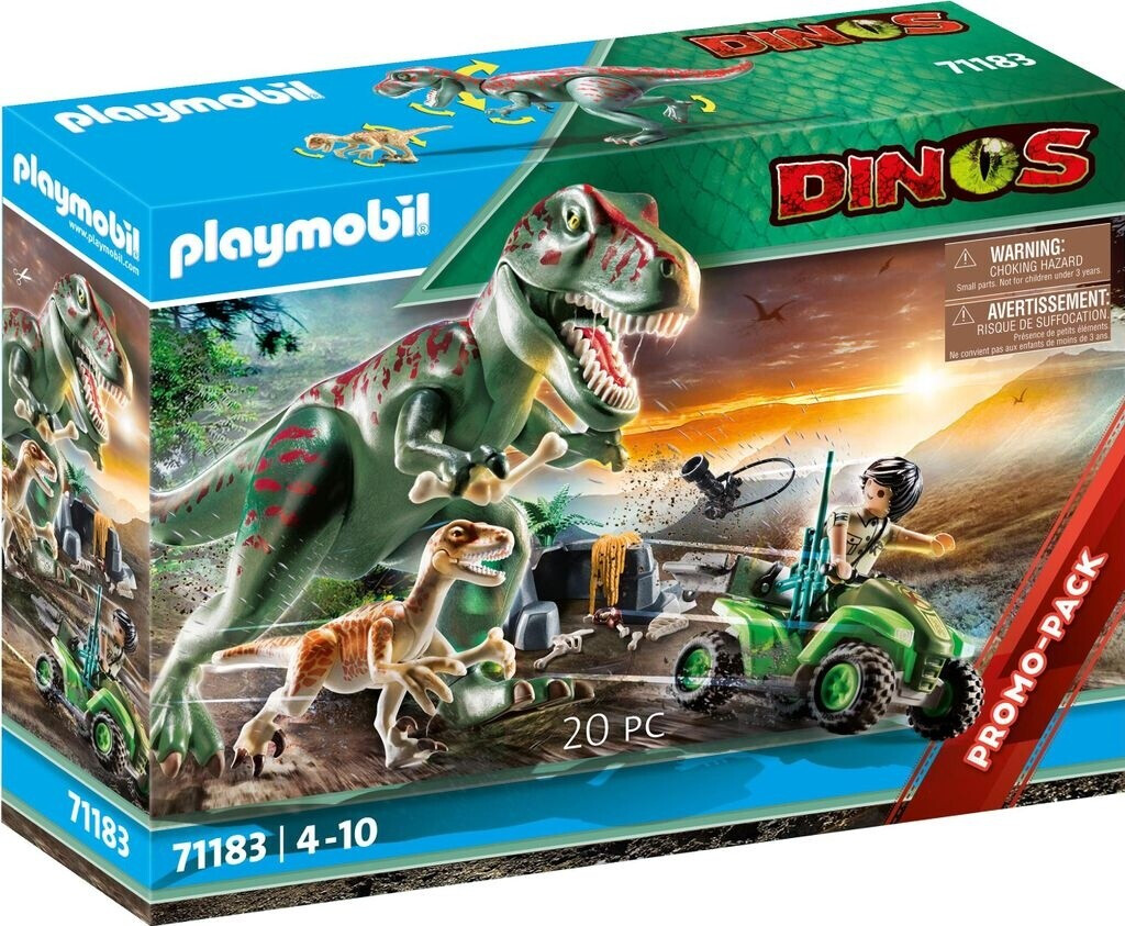 Bild von PLAYMOBIL Dinos 71183 T-Rex Angriff, Spielzeug für Kinder ab 4 Jahren