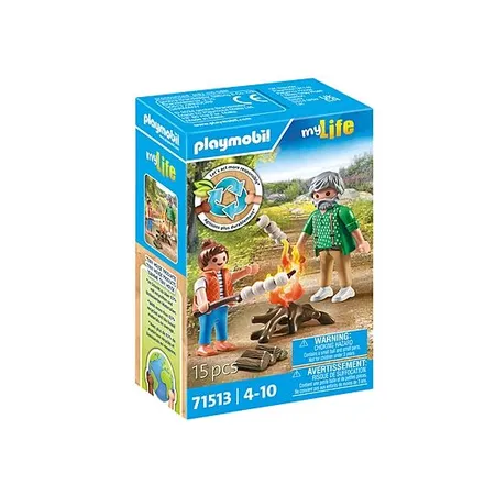 Bild von Playmobil® PLAYMOBIL City Life Lagerfeuer mit Marshmallows Konstruktionsspielsteine, (15 St)