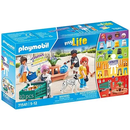 Bild von PLAYMOBIL MyLife 71541 MyFigures Shopping, große Einkaufstour durch die Läden, inklusive Einkaufswagen und Einkaufstüte, detailreiches Spielzeug für Kinder ab 5 Jahren