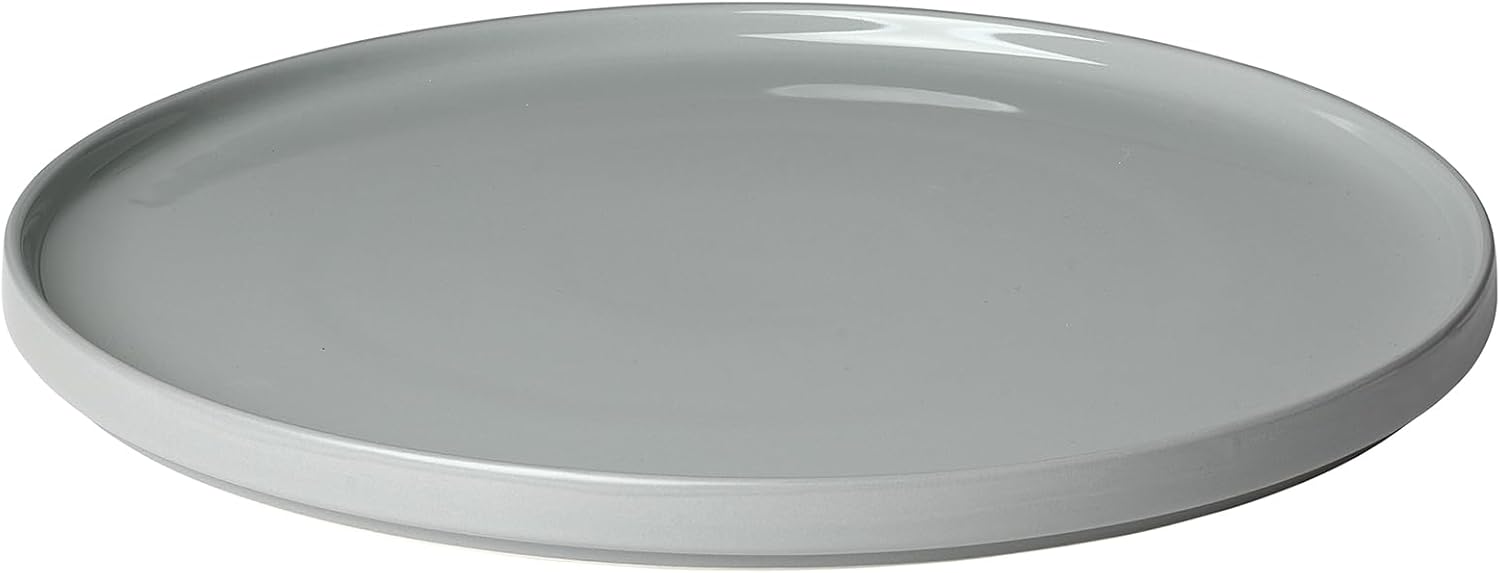 Bild von blomus Servierteller Pilar | Farbe Mirage Gray | 32L x 32B x 2H cm | Essteller Grau | Dinnerteller aus Keramik