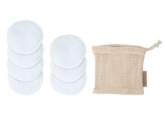 Bild von blomus Badaccessoire-Set ASEA Abschminkpads mit Wäschenetz white 7tlg