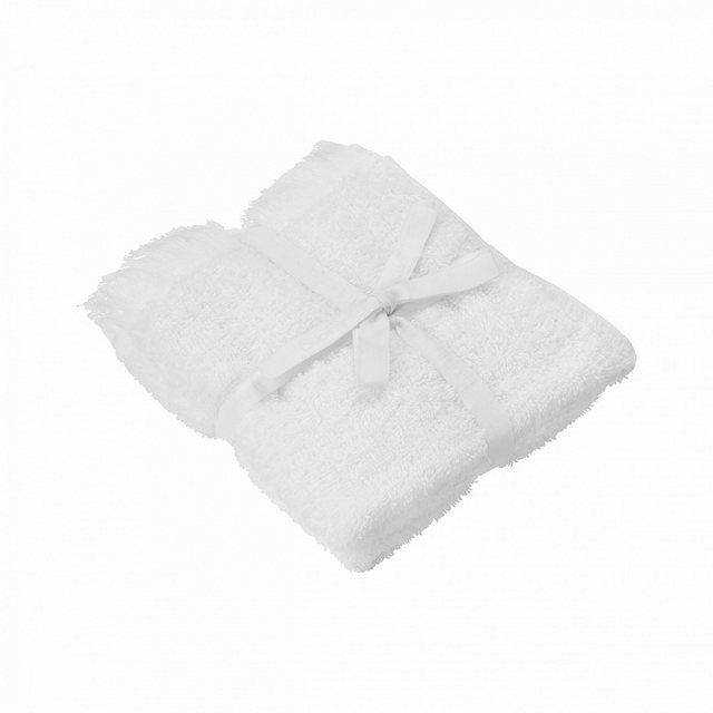 Bild von blomus Gästehandtücher -FRINO- 2er Set Luxuriöse Gästehandtücher mit Fransen-Design, (Set, 2-St), Luxuriös, Baumwolle, Fransen-Design, Pflegeleicht, 60 °C waschbar
