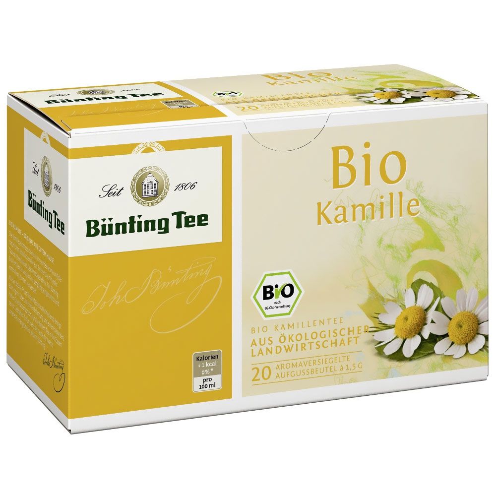 Bild von Bünting Bio Kamille Tee Beutel (1,5g)