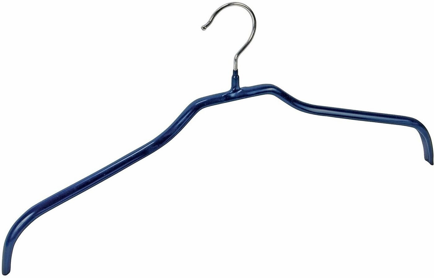 Bild von Kleiderbügel WENKO "Multi", blau, B:41cm H:19cm T:1cm, Metall, Kunststoff, Kleiderbügel, inklusive Bügelverbinder