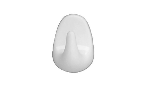 Bild von WENKO Zwerghaken Weiß 6er Set - 6er Set, Wandhaken, Kleiderhaken, Kunststoff, 1.5 x 2.5 x 1.5 cm, Weiß