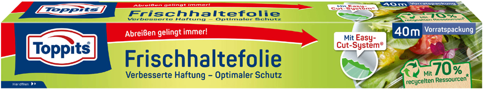 Bild von TOPPITS Frischhaltefolie, Breite: 325 mm, Länge: 40 m