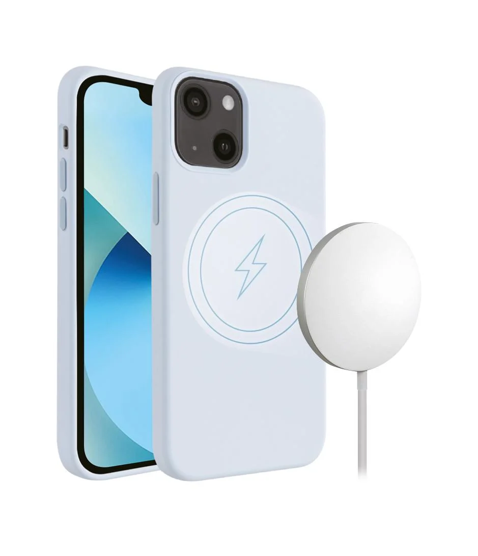 Bild von Mag Hype Cover, Magnetic Wireless Charging Support für iPhone 13 Mini himmelblau (62941)
