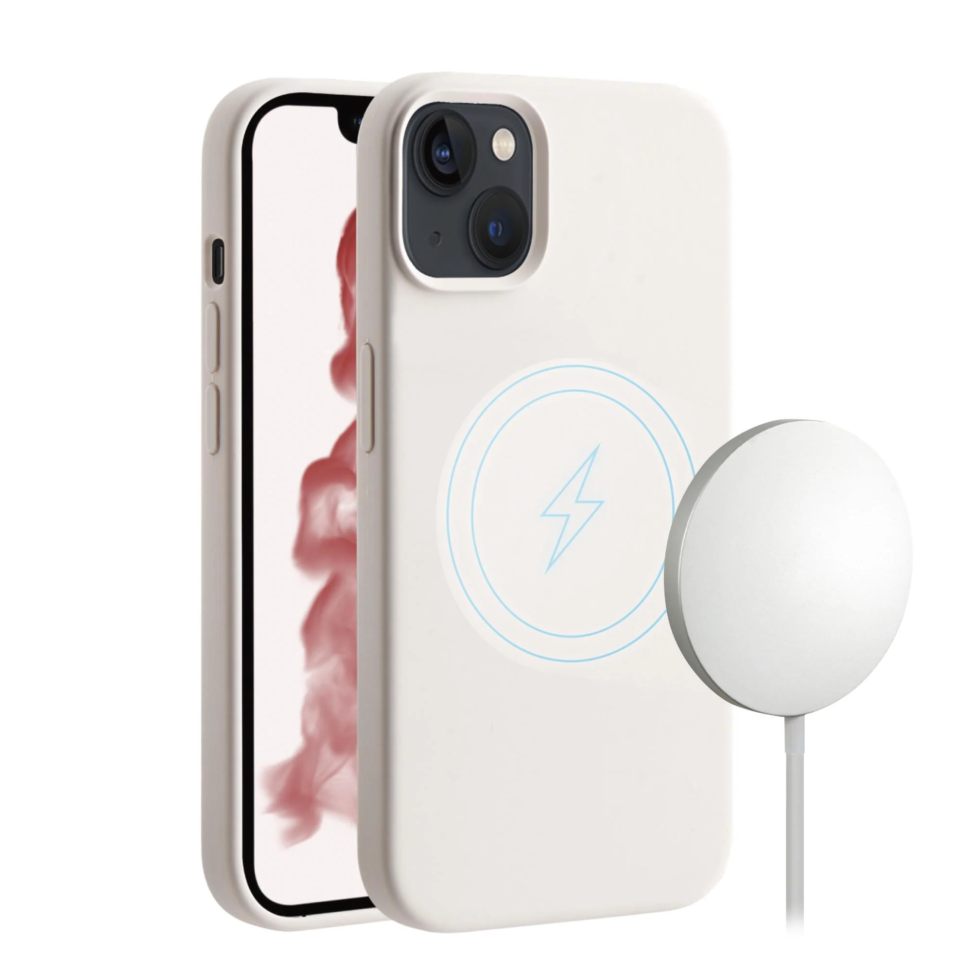 Bild von Mag Hype Cover für iPhone 14 Plus, Magnetic Wireless Charging Support beige (63483)