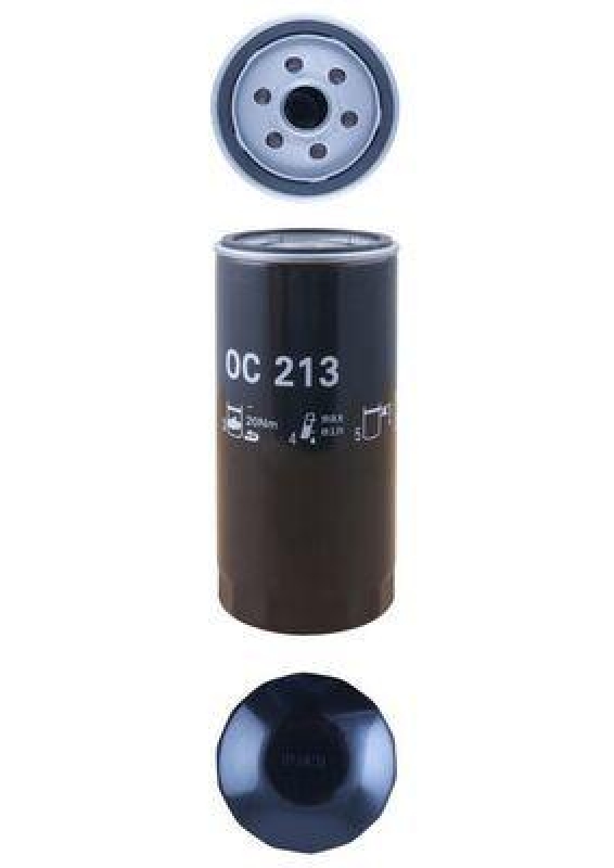 Bild von MAHLE ORIGINAL Ölfilter Anschraubfilter OC 213 Motorölfilter,Filter für Öl PORSCHE,911 (993),911 Cabriolet (993),911 Targa (993)