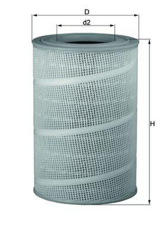 Bild von MAHLE ORIGINAL LX 714 Luftfilter Motorluftfilter, Filter für Luft 447,0 303,0 Filtereinsatz
