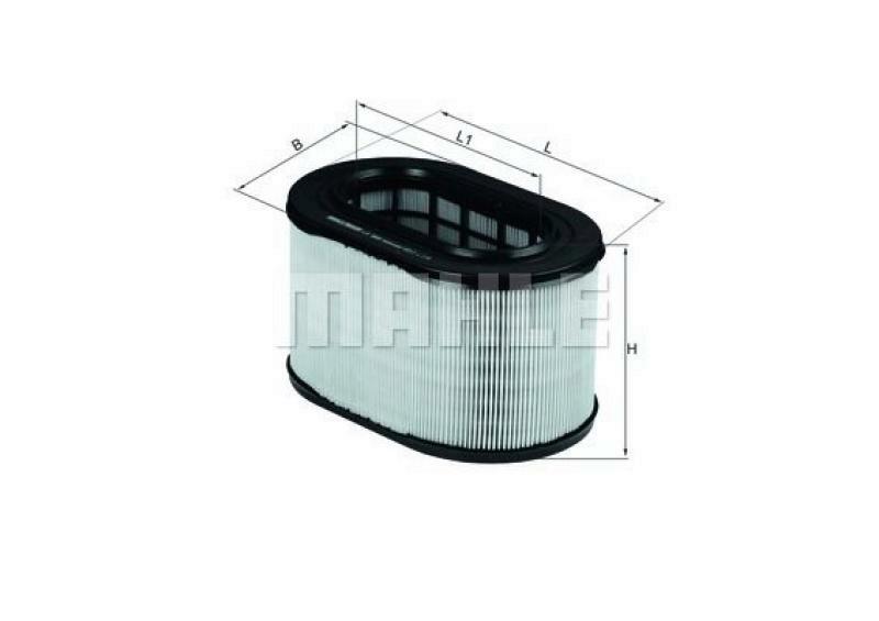 Bild von MAHLE ORIGINAL LX 669 Luftfilter Motorluftfilter, Filter für Luft 146,0 151 240,0, 162,0 Filtereinsatz MITSUBISHI: PAJERO 1