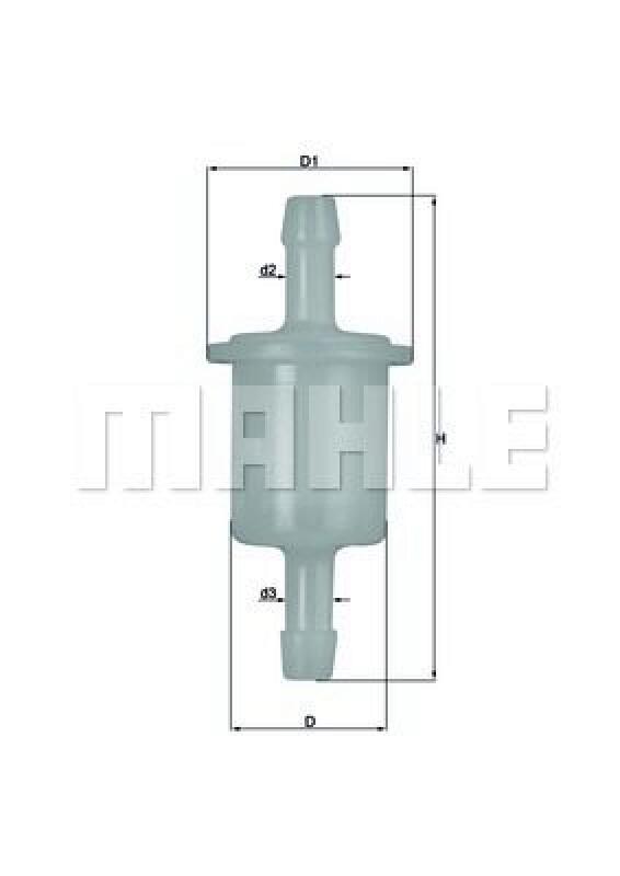 Bild von MAHLE ORIGINAL Kraftstofffilter Leitungsfilter KL 26 OF Leitungsfilter,Spritfilter LIGIER,Nova Schrägheck
